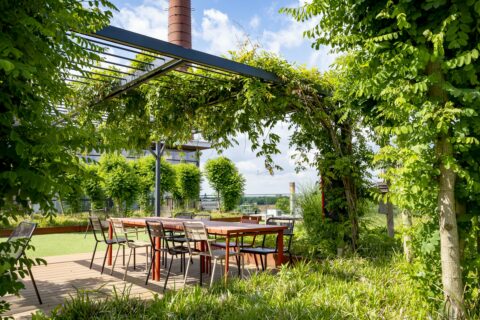 Innovatiedatabase rooftoplocatie gastheer voor het hele gebied