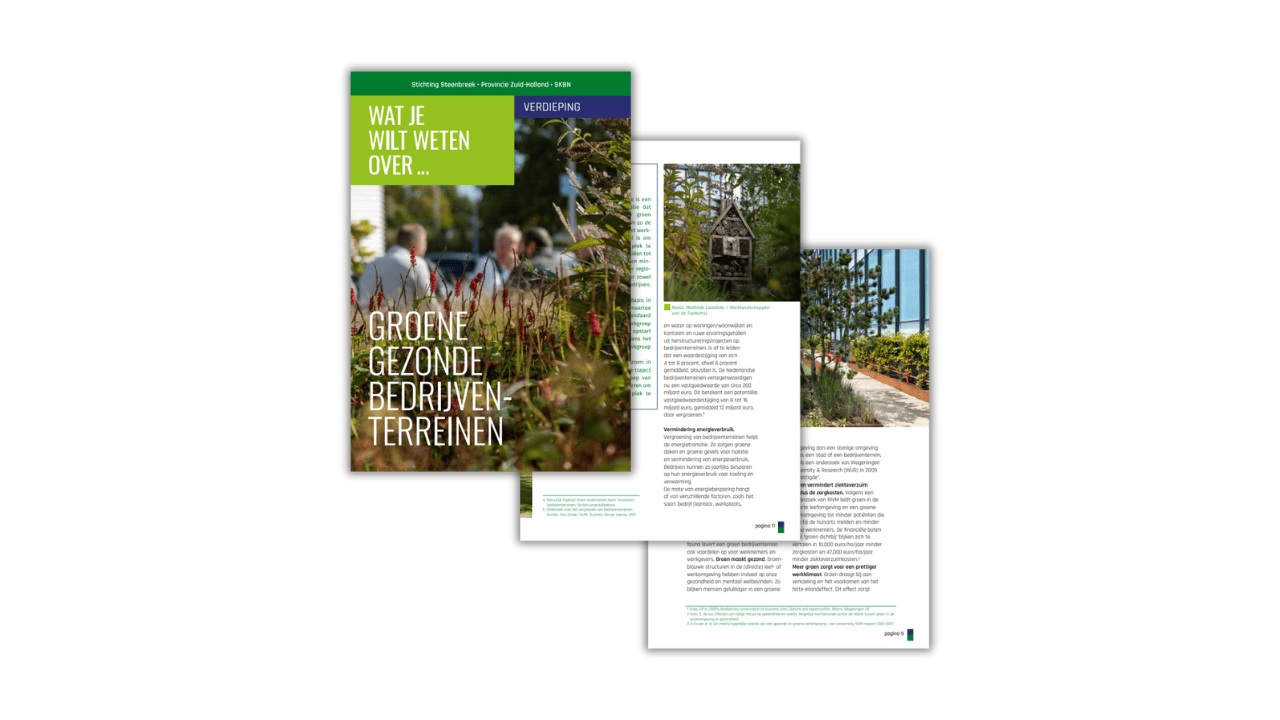 Duurzame groene bedrijfsterreinen voor de toekomst in Nederland.