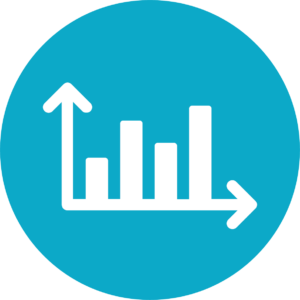 Een icoon van een grafiek